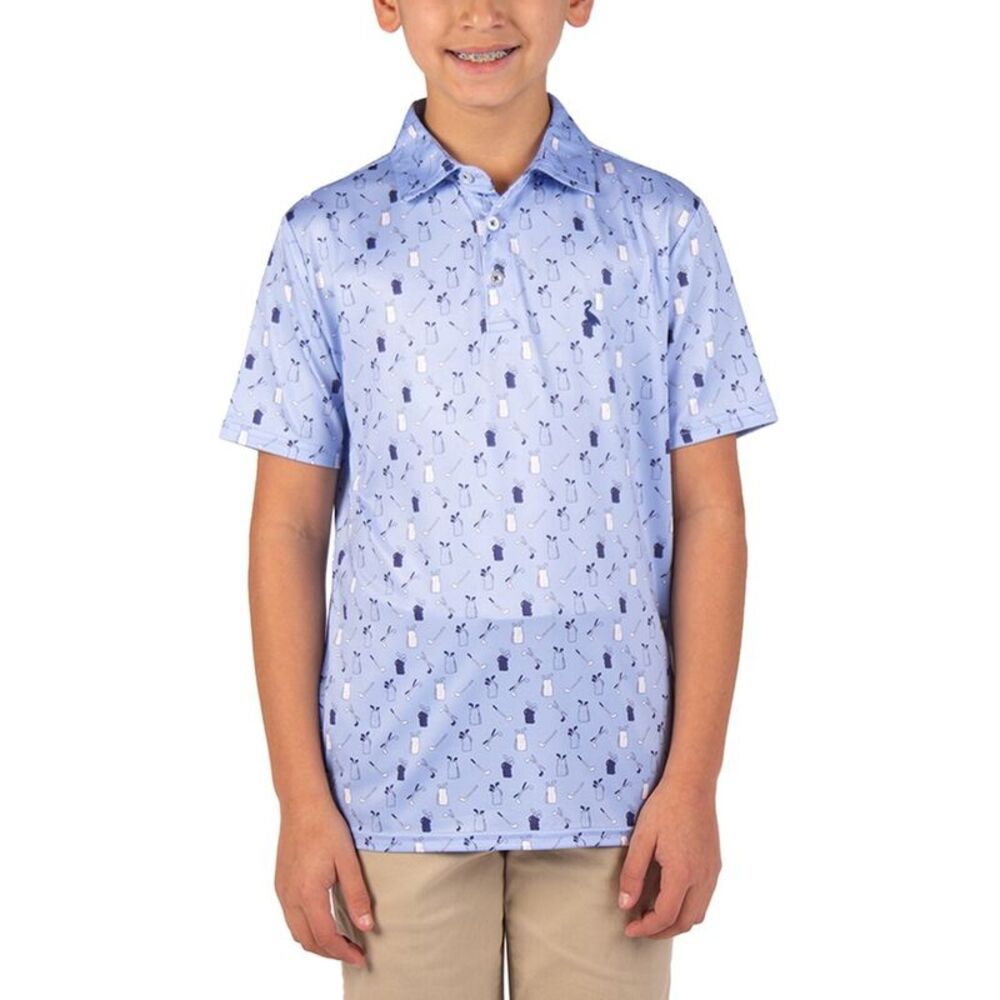 Tailorbyrd Boys  Golf Gear Performance Polo Shirt, Blue